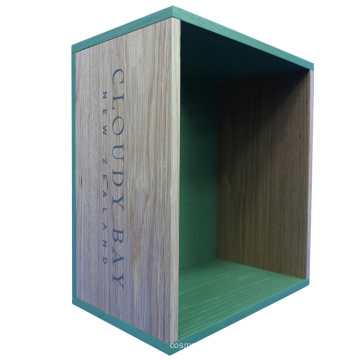 Soporte de diseño de caja de madera de botella de vino